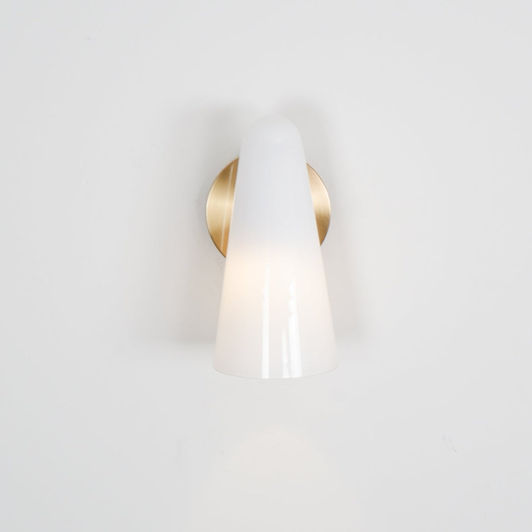 Konisk Glasvägglampa