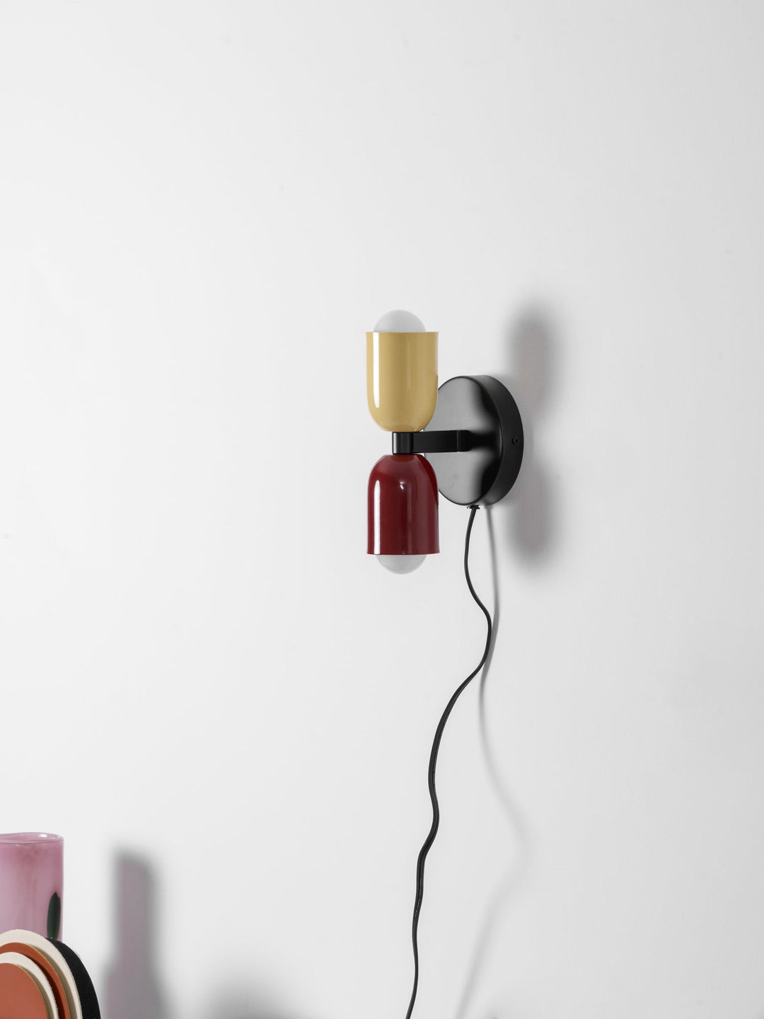 Couleur Dubbel Plug-In Vägglampa