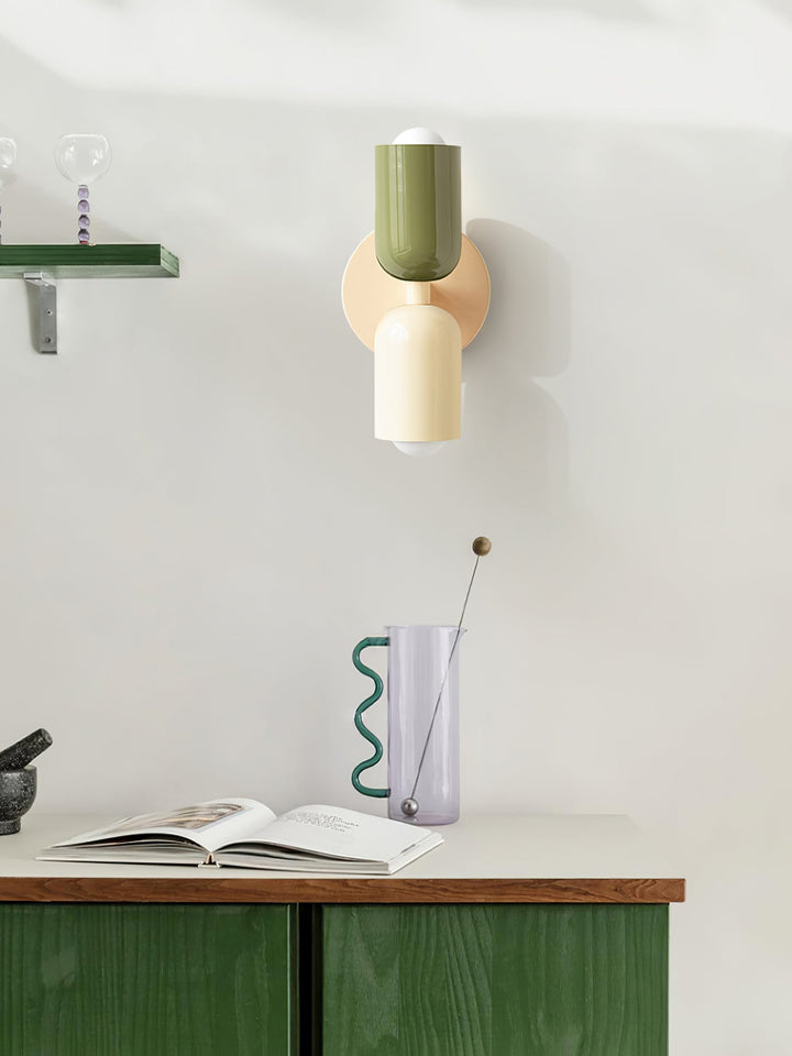 Couleur Dubbel Plug-In Vägglampa