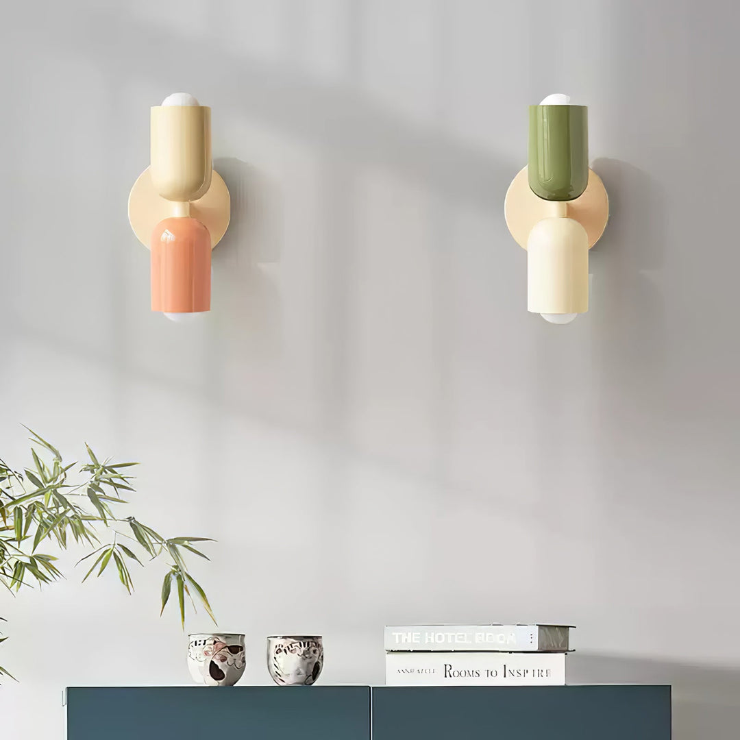 Couleur Dubbel Plug-In Vägglampa