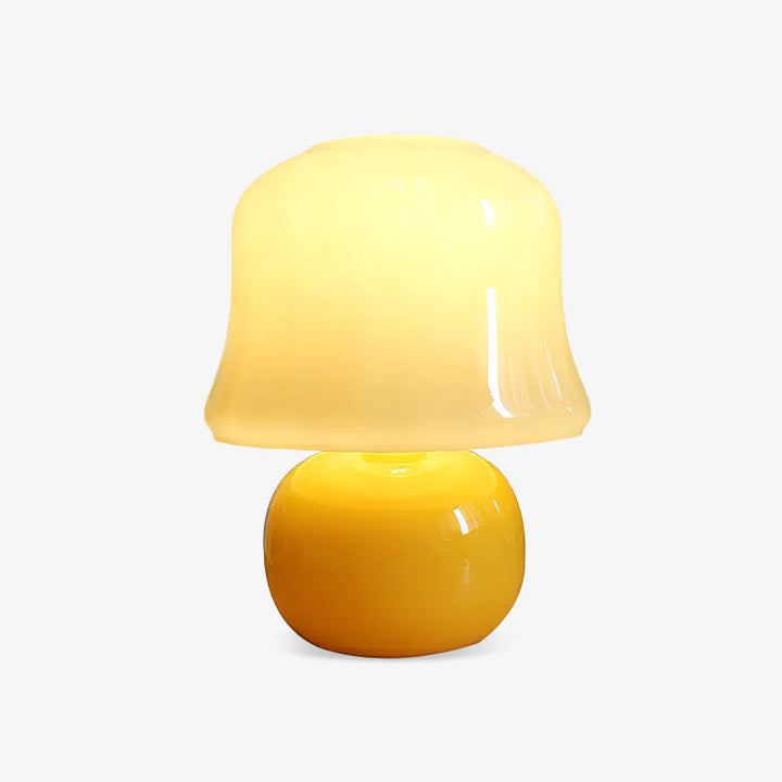 Krämig Svamp Bordslampa