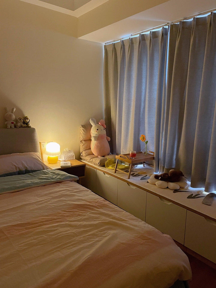 Krämig Svamp Bordslampa