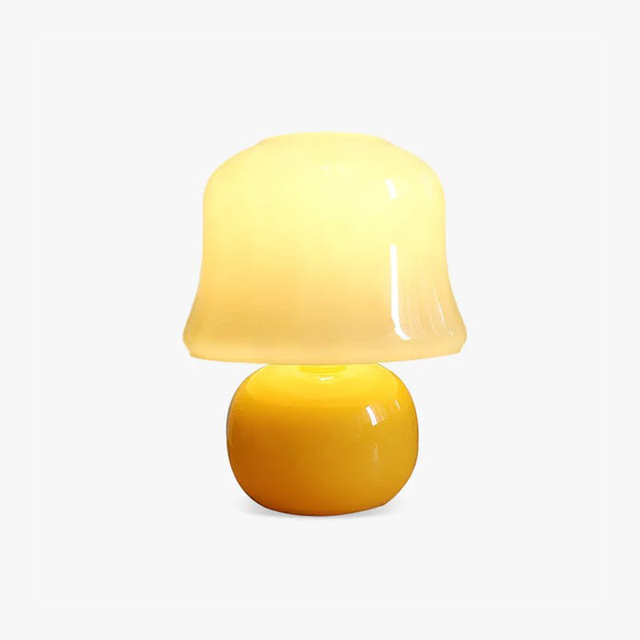 Krämig Svamp Bordslampa