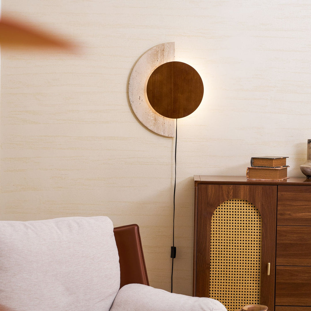 Crescent Halo Vägglampa med Plug-in