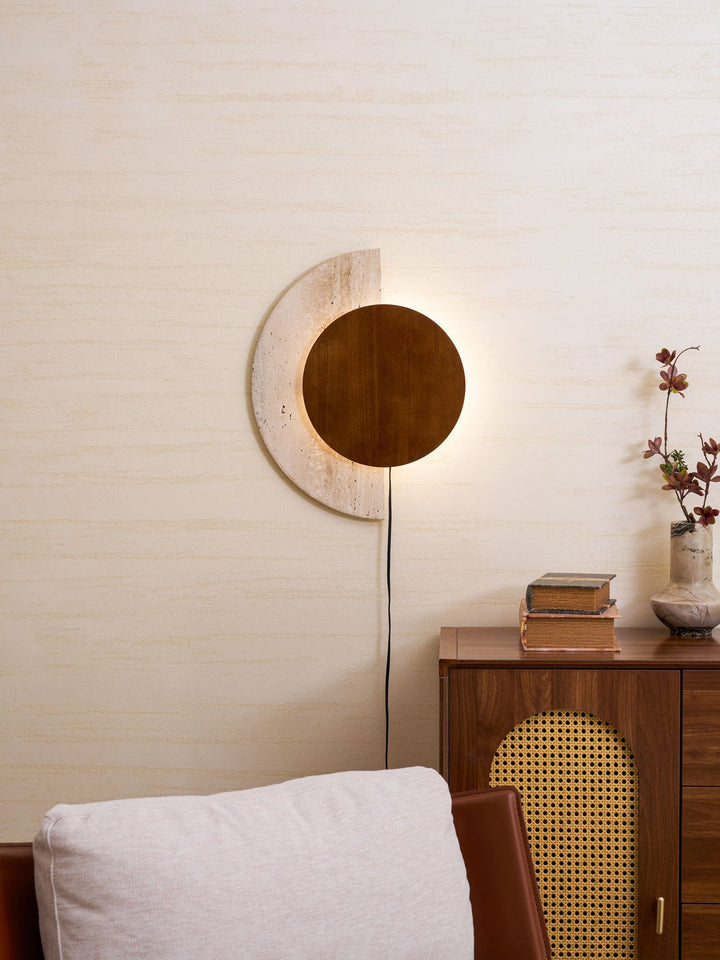 Crescent Halo Vägglampa med Plug-in