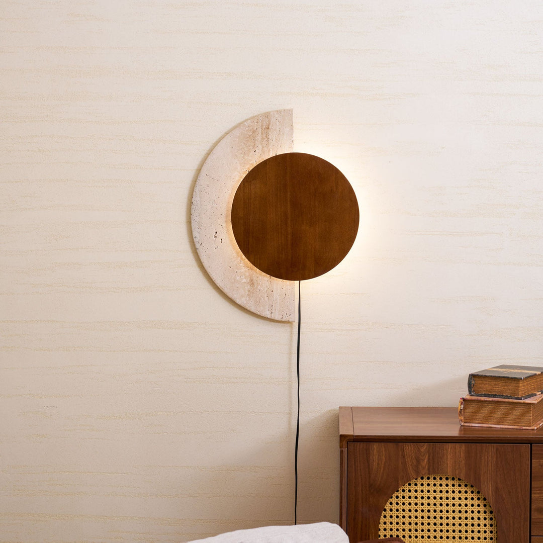 Crescent Halo Vägglampa med Plug-in