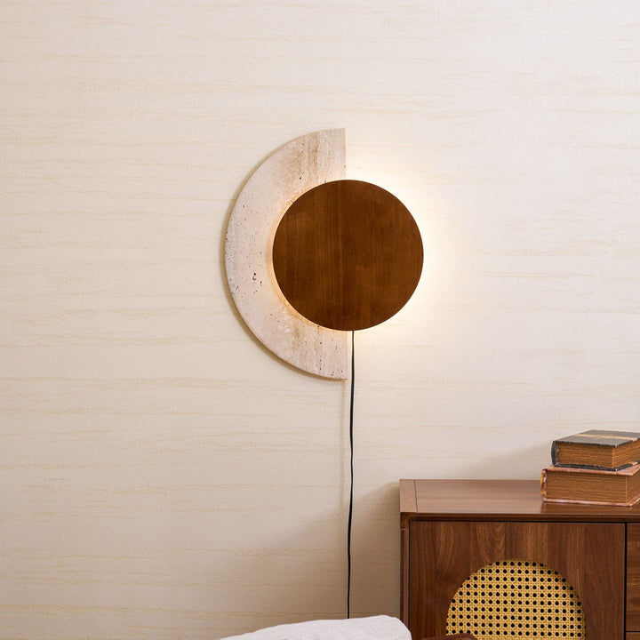 Crescent Halo Vägglampa med Plug-in