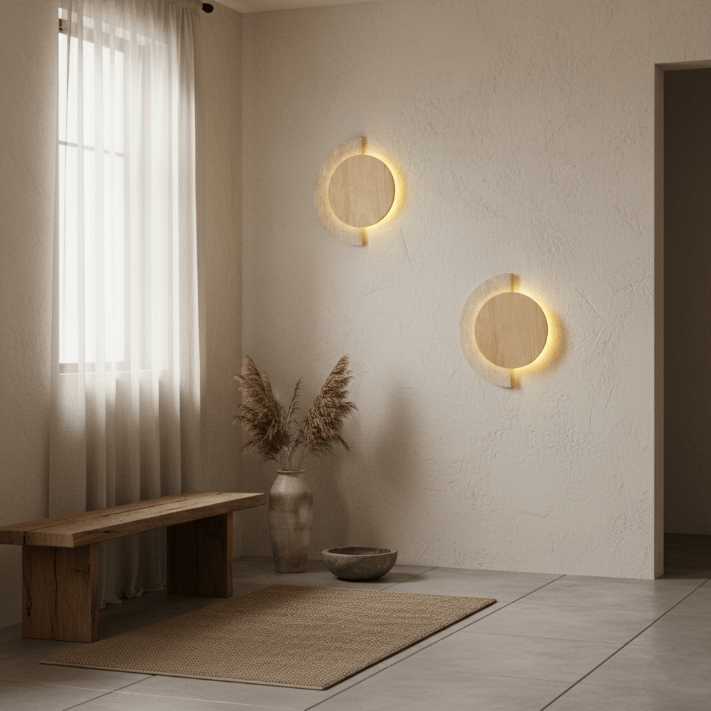 Crescent Halo Vägglampa