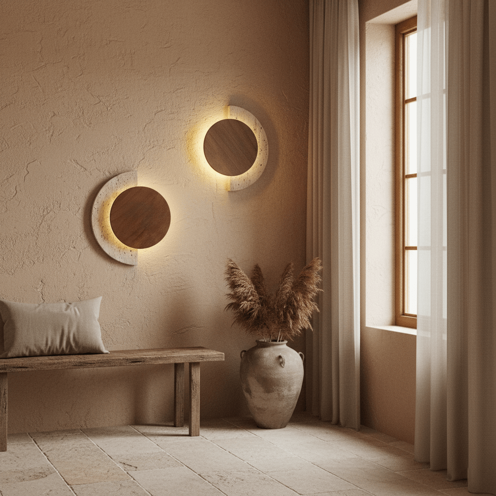 Crescent Halo Vägglampa