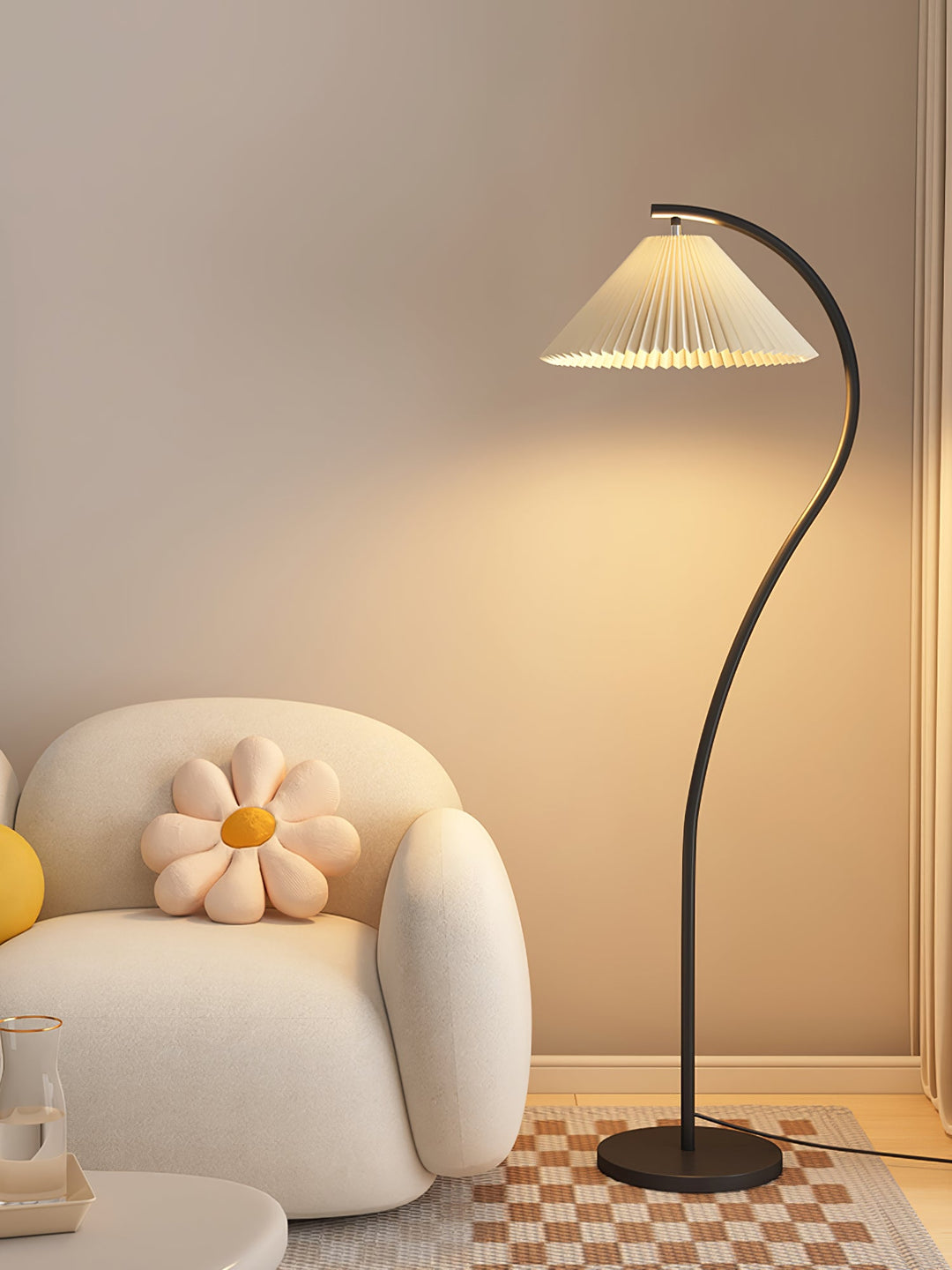 Crescini Plisserad Golvlampa
