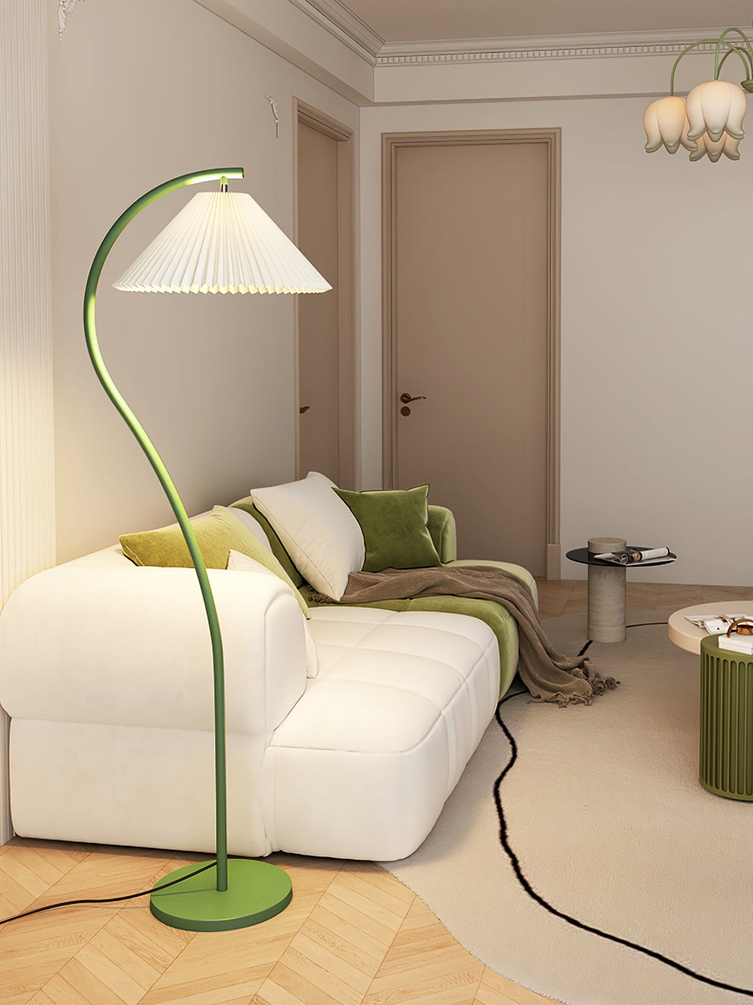 Crescini Plisserad Golvlampa