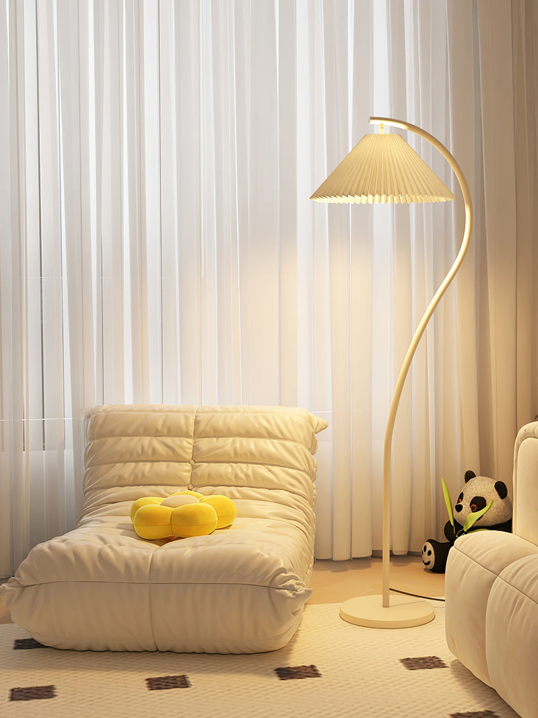 Crescini Plisserad Golvlampa