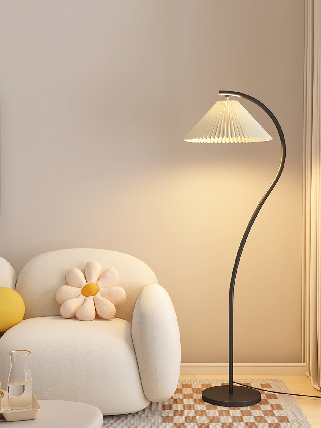 Crescini Plisserad Golvlampa