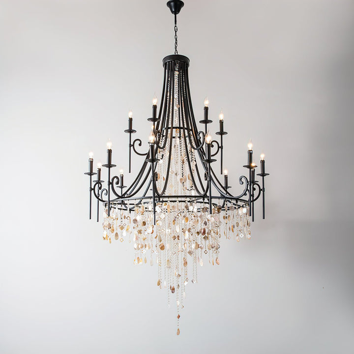 Tatum Lux Shell Crystal Chandelier