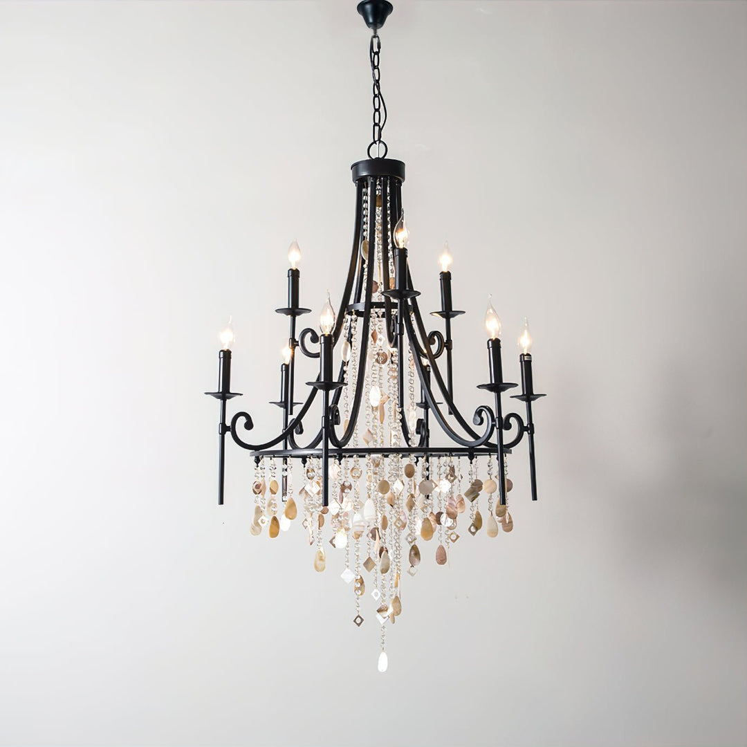 Tatum Lux Shell Crystal Chandelier