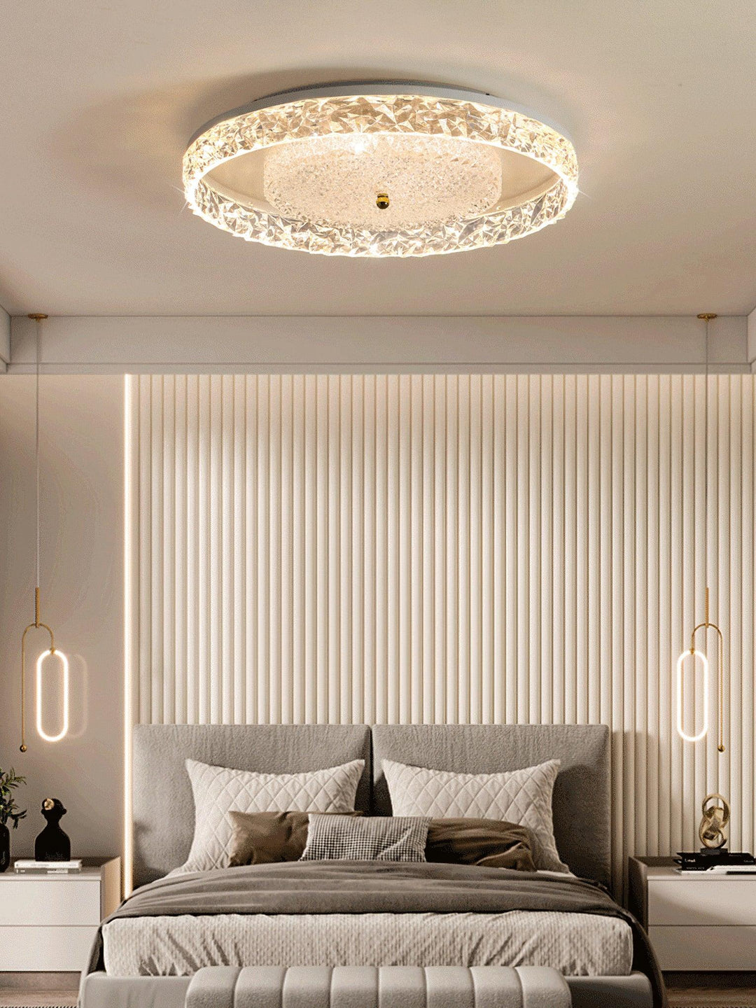 Kristallinfälld taklampa