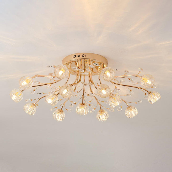 Kristallblomma Taklampa