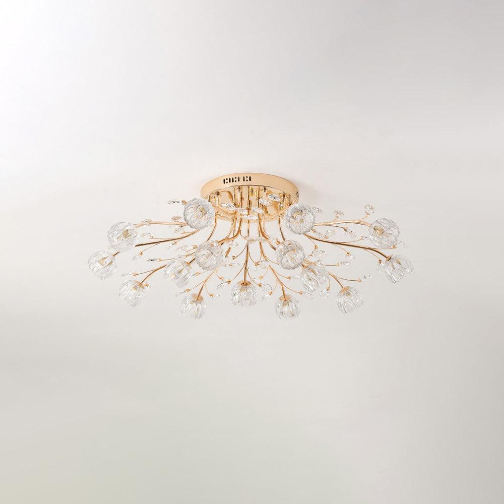 Kristallblomma Taklampa