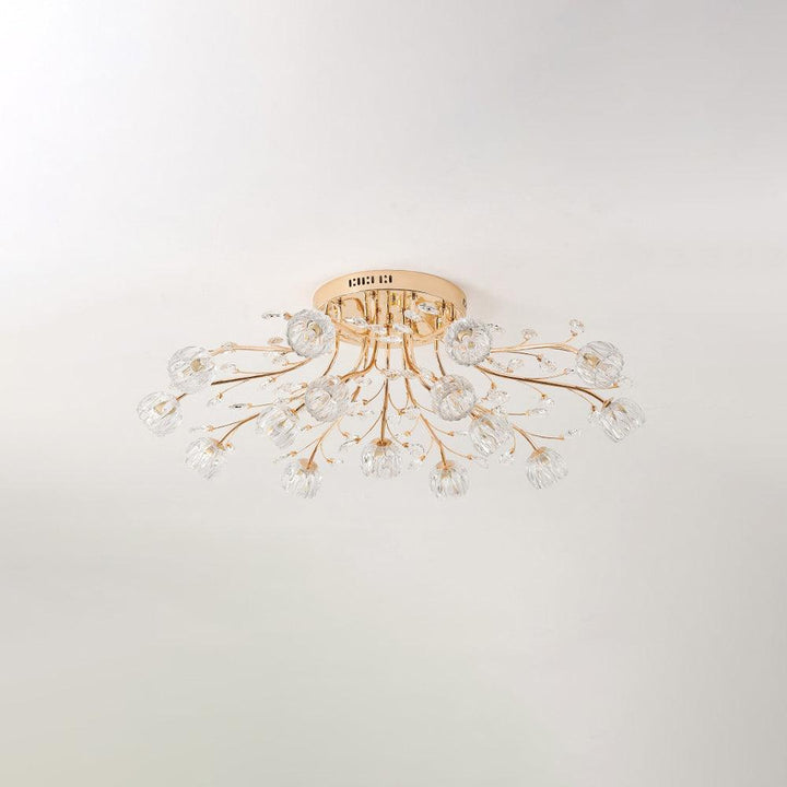 Kristallblomma Taklampa
