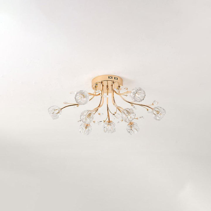 Kristallblomma Taklampa
