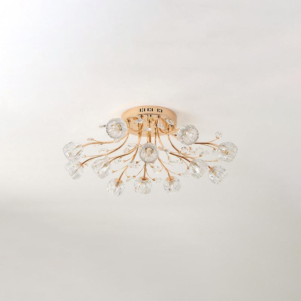 Kristallblomma Taklampa