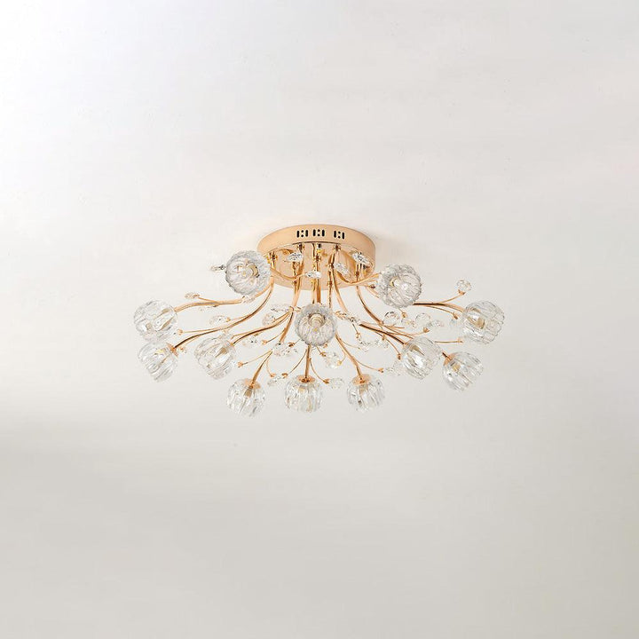 Kristallblomma Taklampa