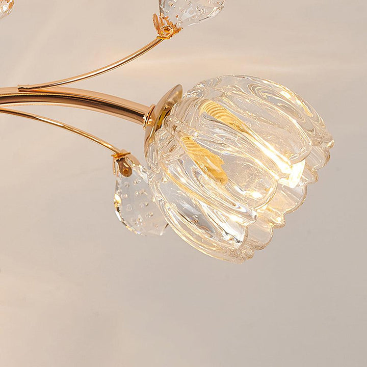 Kristallblomma Taklampa