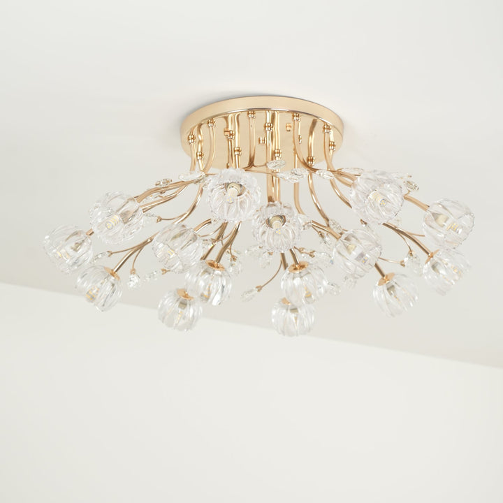 Kristallblomma Taklampa