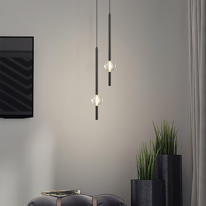Kristall LED Hänglampa