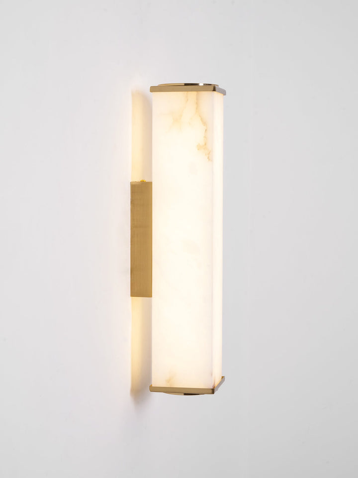 Cuboid Alabaster Vägglampa