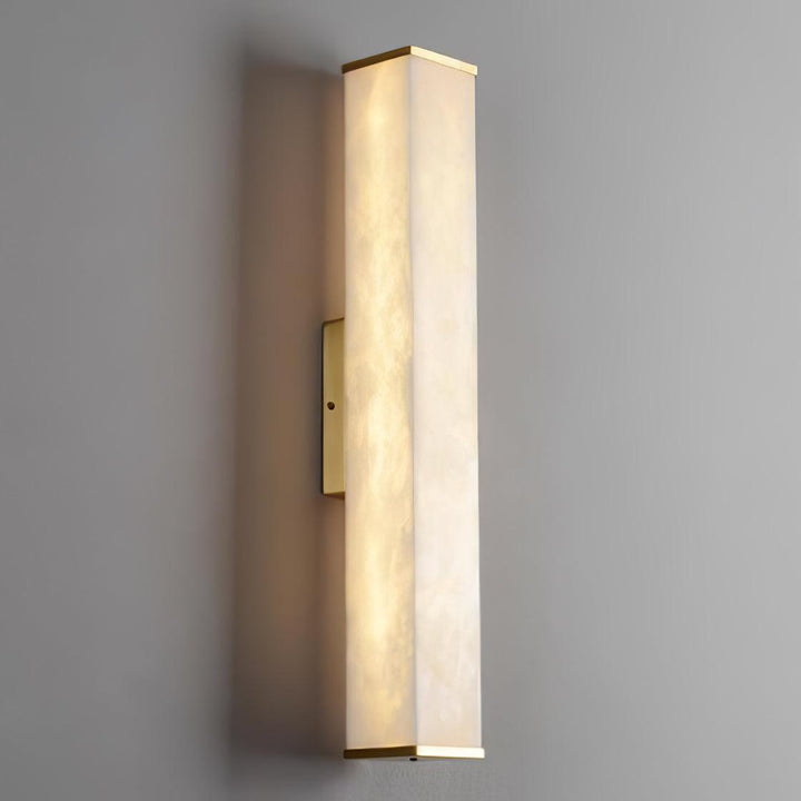 Cuboid Alabaster Vägglampa