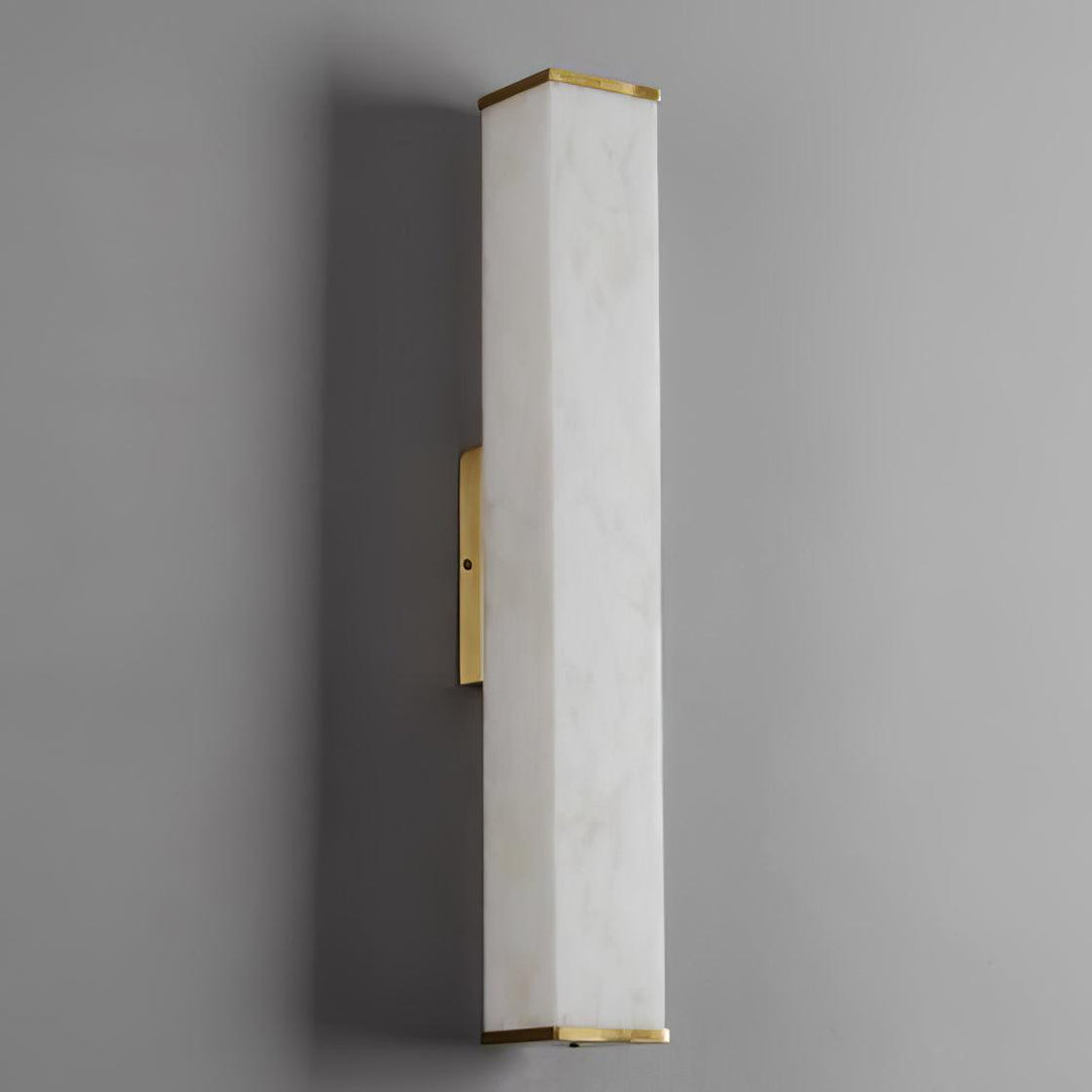 Cuboid Alabaster Vägglampa
