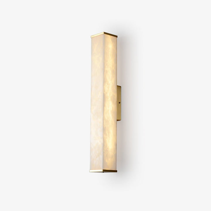 Cuboid Alabaster Vägglampa