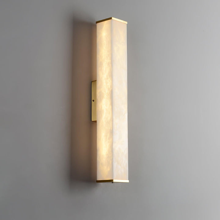 Cuboid Alabaster Vägglampa