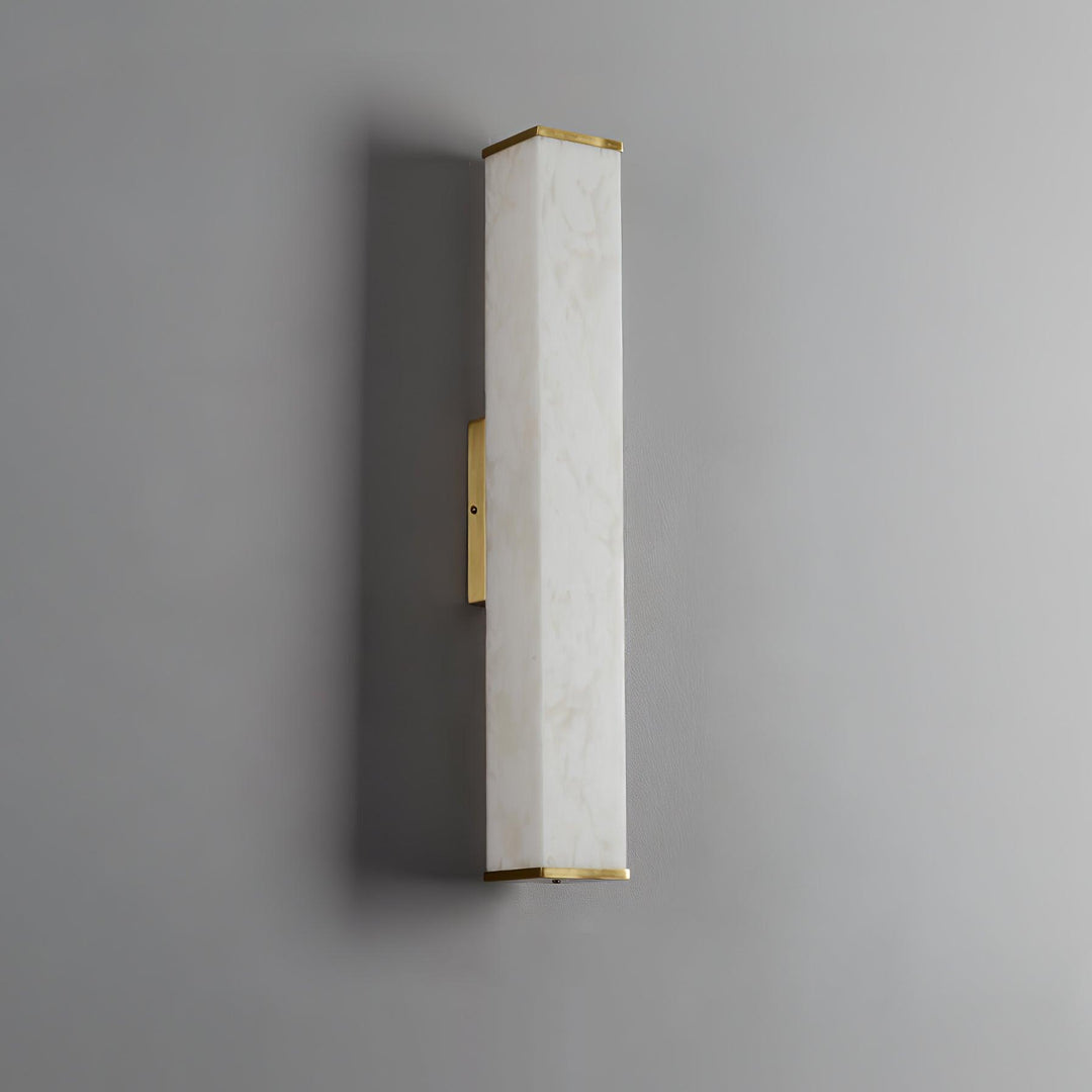 Cuboid Alabaster Vägglampa