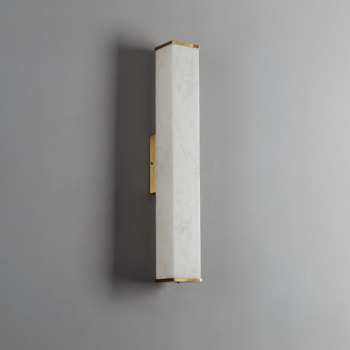 Cuboid Alabaster Vägglampa