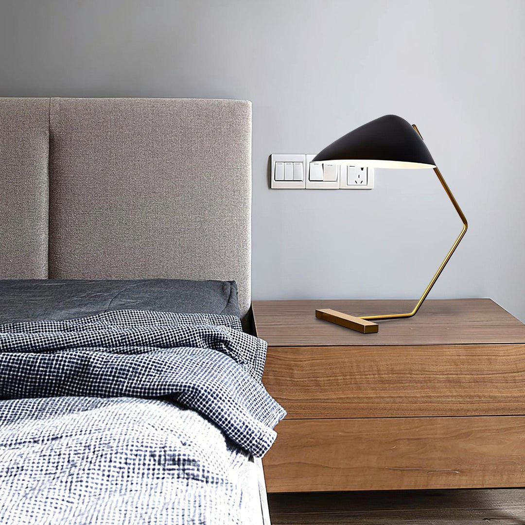 Kurvilinjär Mid-Century Bordslampa