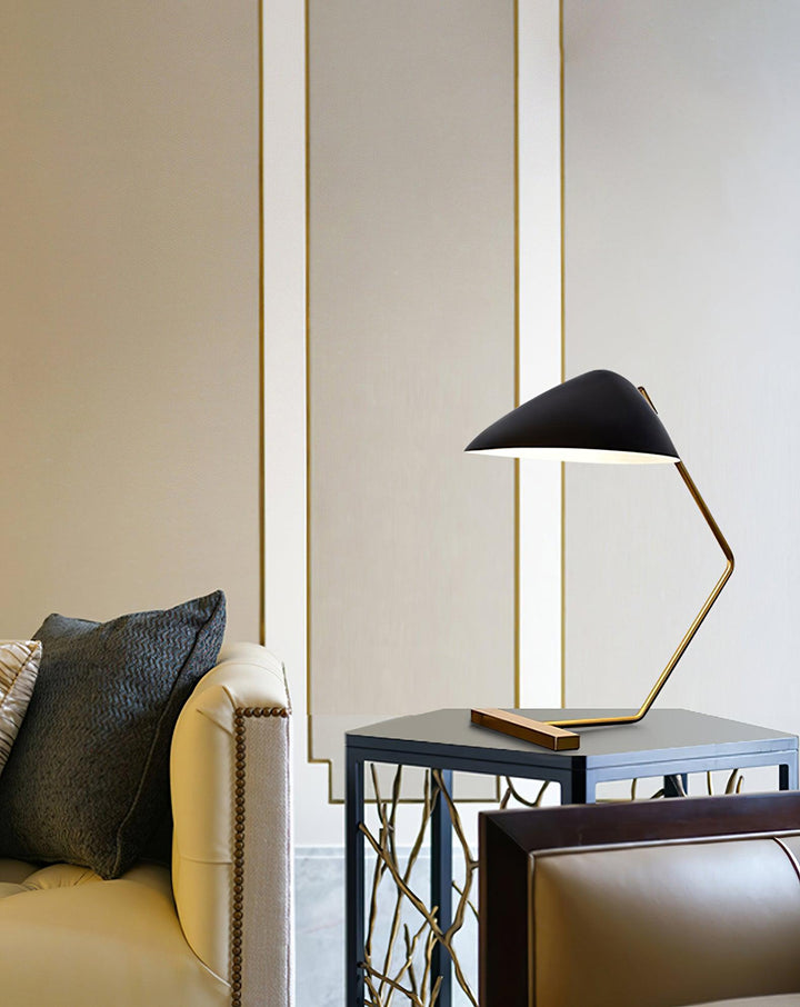 Kurvilinjär Mid-Century Bordslampa