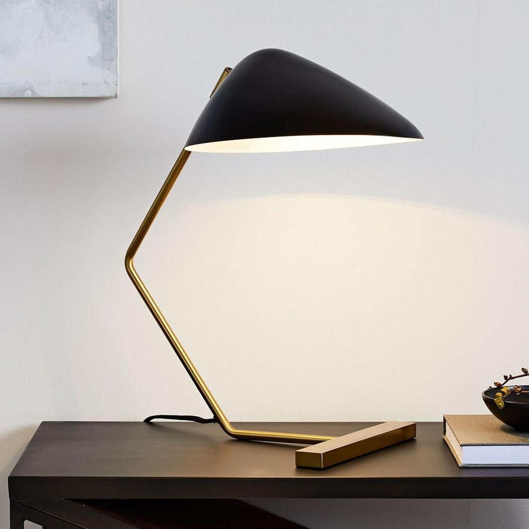 Kurvilinjär Mid-Century Bordslampa