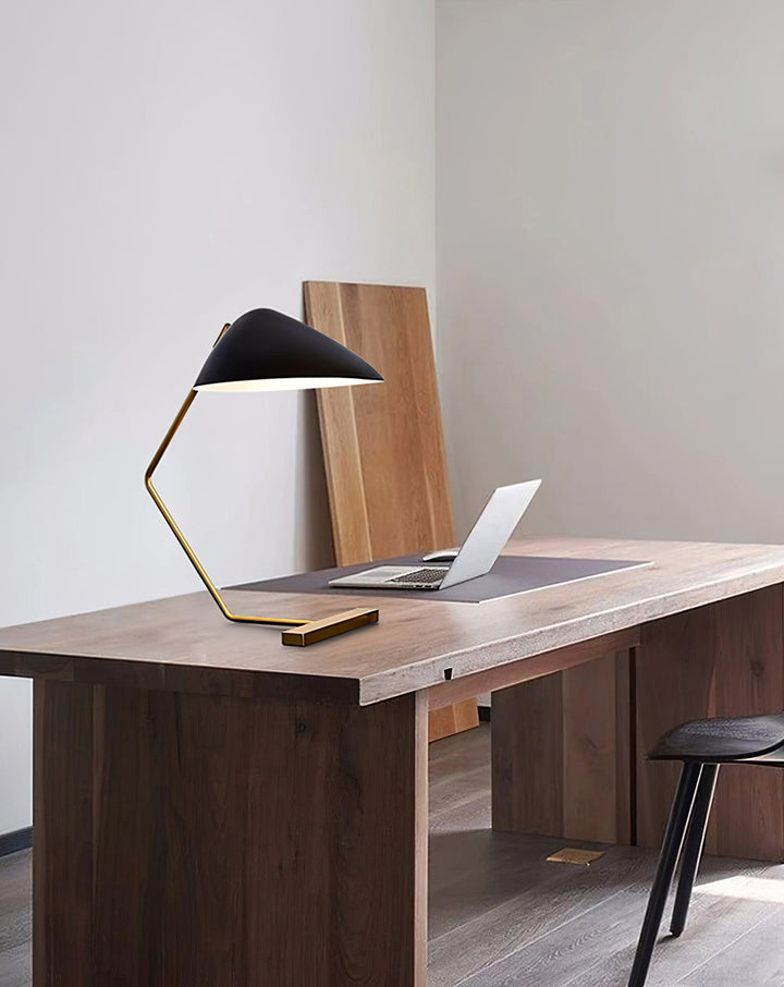 Kurvilinjär Mid-Century Bordslampa
