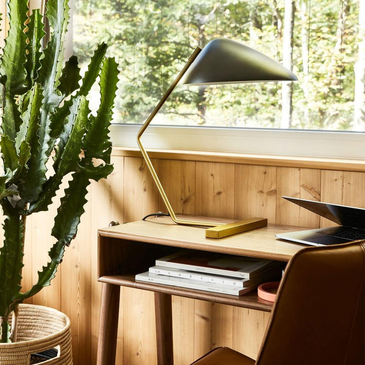 Kurvilinjär Mid-Century Bordslampa