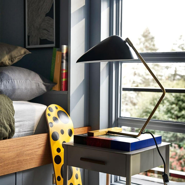 Kurvilinjär Mid-Century Bordslampa