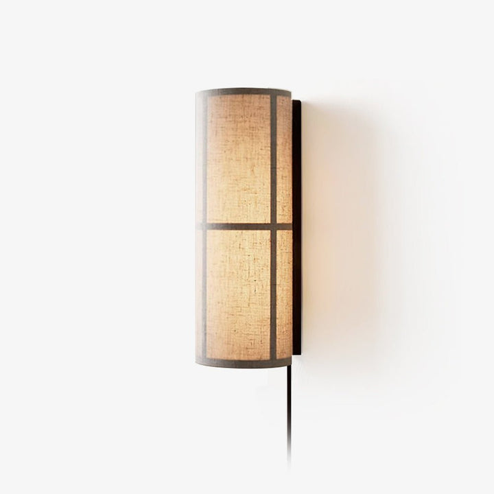 Cylinder Tyg Vägglampa