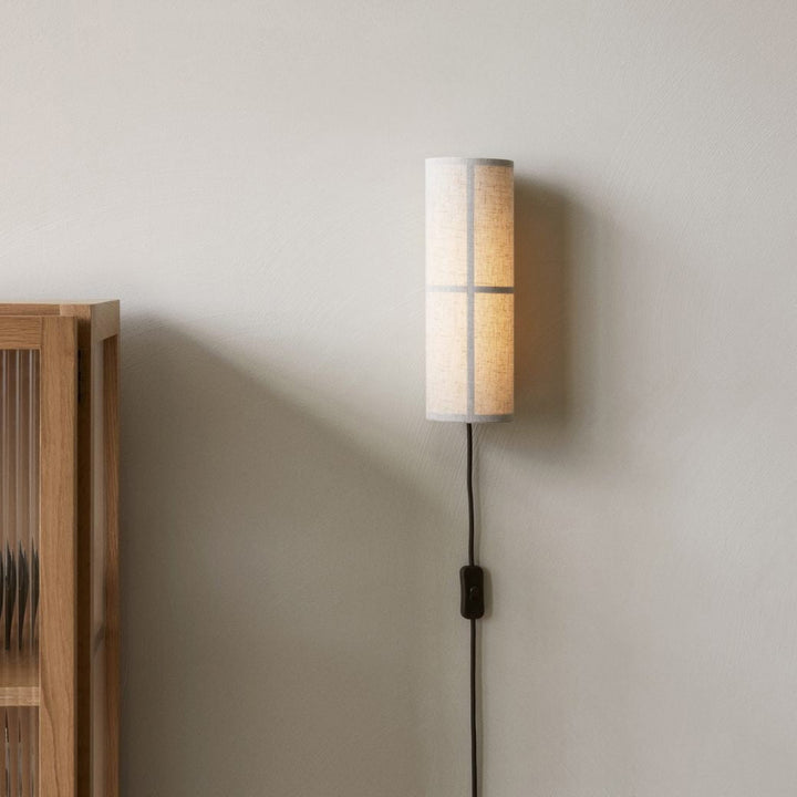 Cylinder Tyg Vägglampa
