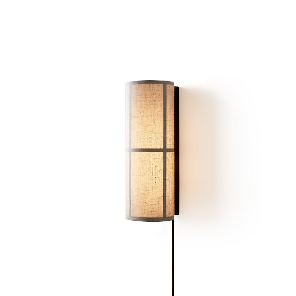 Cylinder Tyg Vägglampa