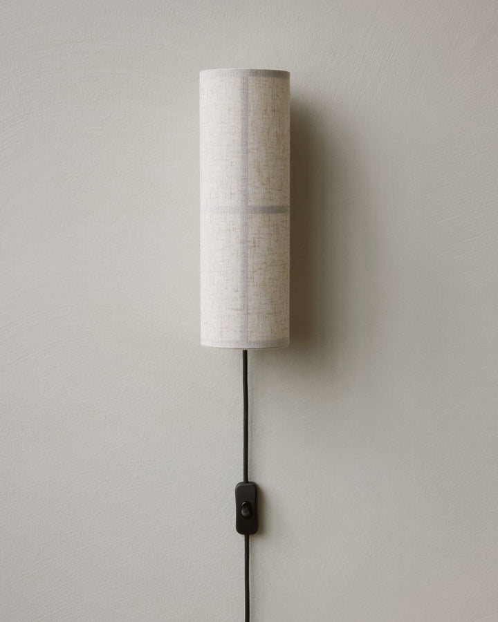 Cylinder Tyg Vägglampa