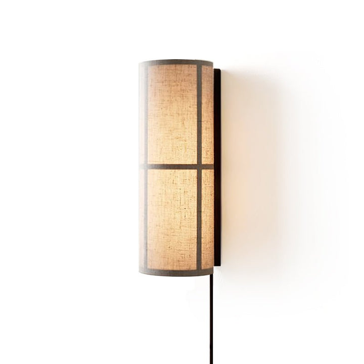 Cylinder Tyg Vägglampa