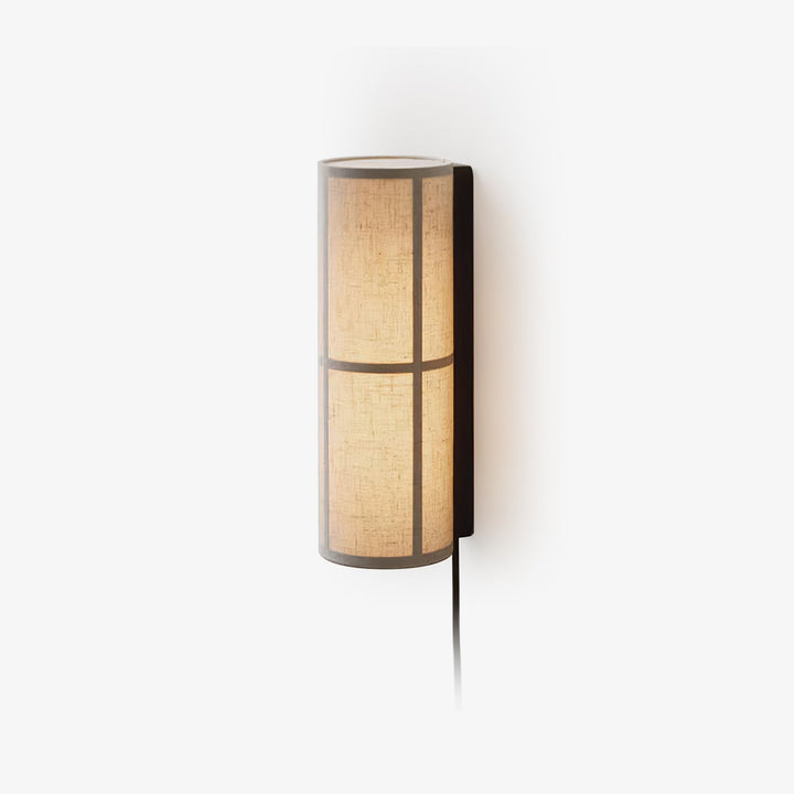Cylinder Tyg Vägglampa