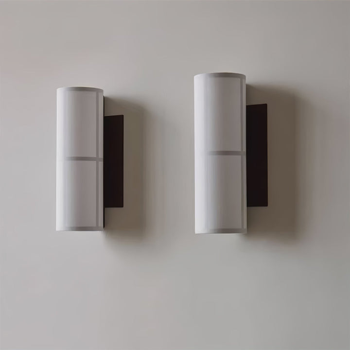 Cylinder Tyg Vägglampa
