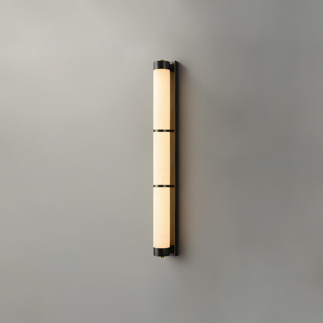 Cylindra Alabaster Messing Vägglampa